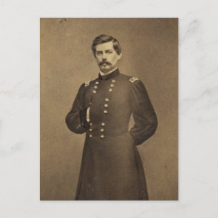 General George B. McClellan aus dem Zivilen Krieg Postkarte