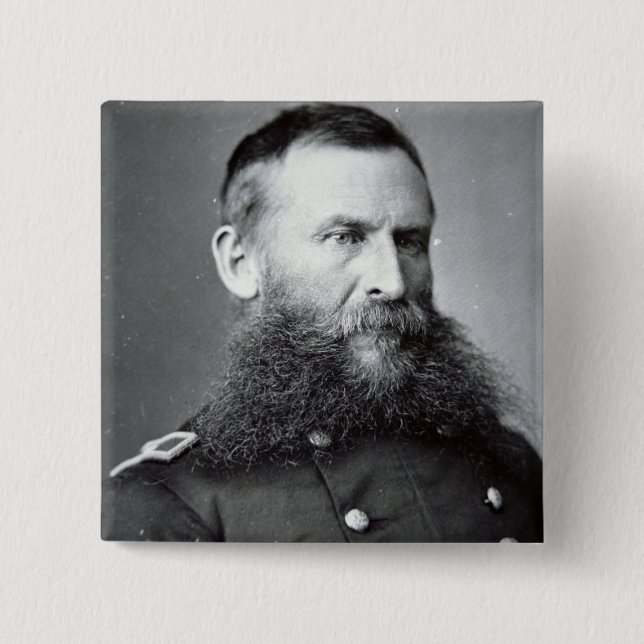 General George Crook (b/w Foto) Button (Vorderseite)