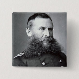 General George Crook (b/w Foto) Button