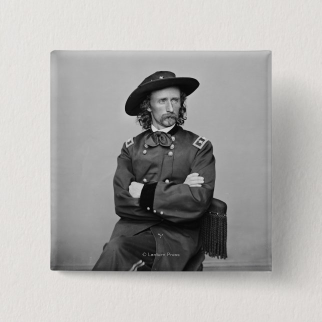 General George Custer 1 Button (Vorderseite)