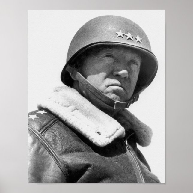 General George Patton — WW2 Poster (Vorne)