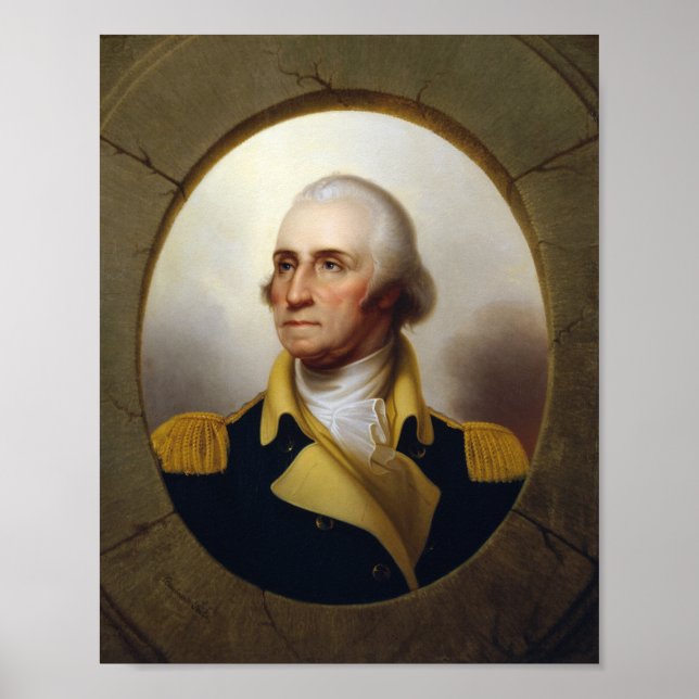 General George Washington Porthole Painting Poster (Vorne)