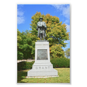 General Grant Statue, Fort Leavenworth, Kansas Fotodruck