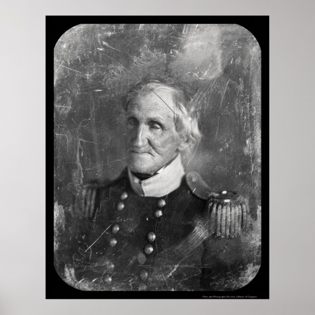 General Hugh Brady Daguerreotype 1845 Poster (Vorne)