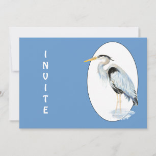 General Invite,Customizing Great Blue Heron Bird Einladung