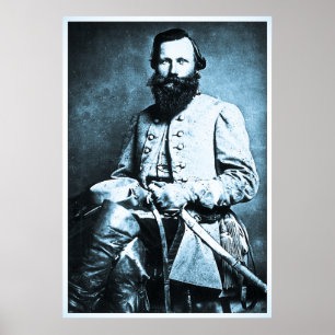 General J.E.B. Stuart Ziviler Kriegsheld Poster