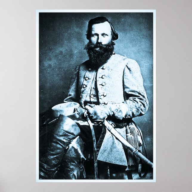 General J.E.B. Stuart Ziviler Kriegsheld Poster (Vorne)
