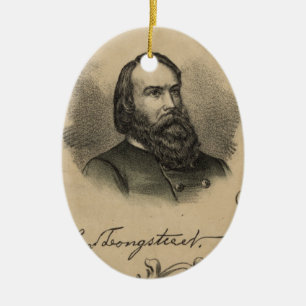 General James Longstreet Keramik Ornament