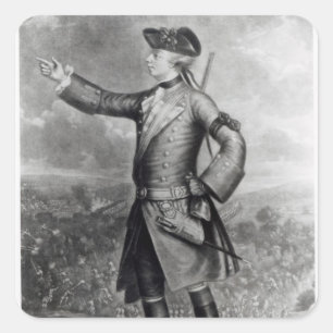 General James Wolfe Quadratischer Aufkleber