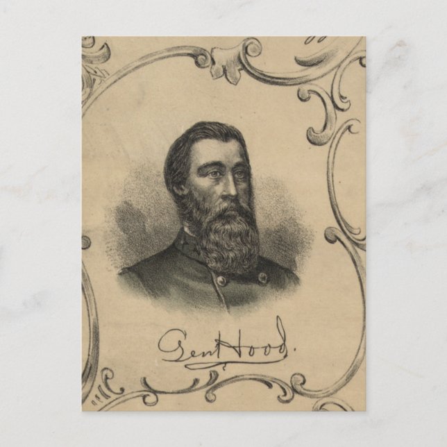 General John B. Hood Postkarte (Vorderseite)