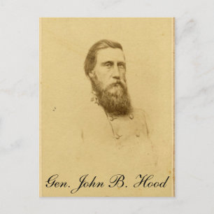 General John Bell Hood Postkarte