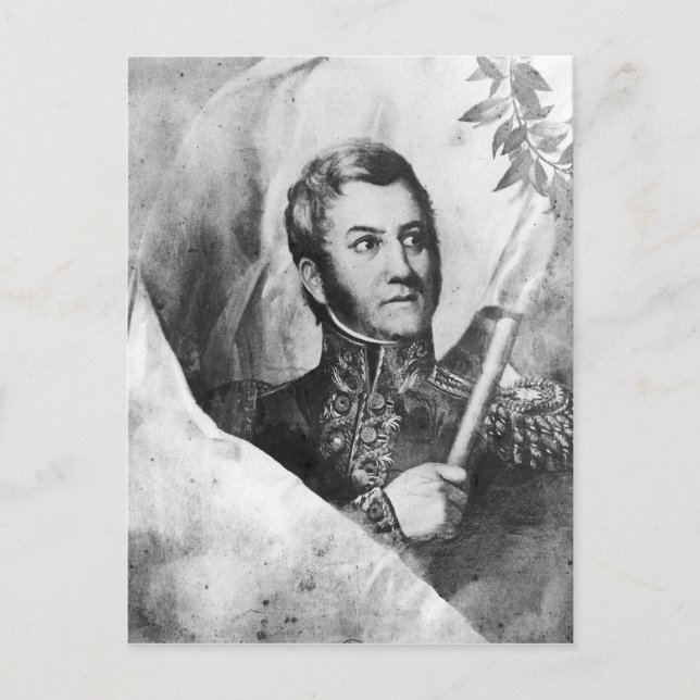 General Jose de San Martin Postkarte (Vorderseite)