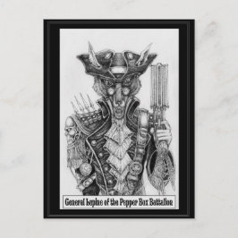 General Lupine des Pepperbox-Bataillons Postkarte