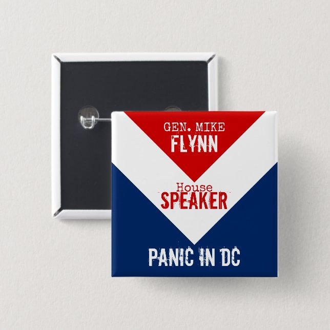 General Mike Flynn Lautsprecher der House Panik in Button (Vorne & Hinten)