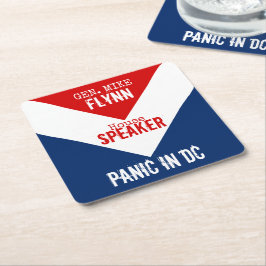 General Mike Flynn Lautsprecher der House Panik in Rechteckiger Pappuntersetzer