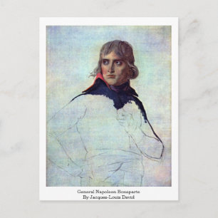 General Napoleon Bonaparte von Jacques-Louis David Postkarte