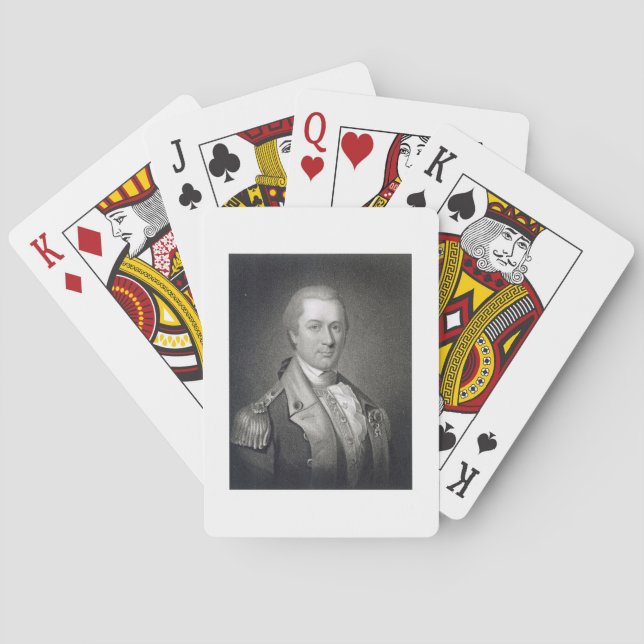 General Otho Holland Williams (1749-94) engraved b Spielkarten (Rückseite)