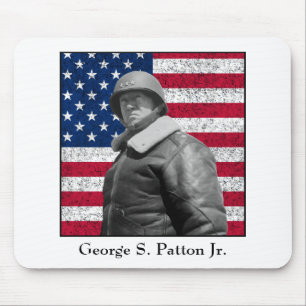 General Patton und die amerikanische Flagge Mousepad