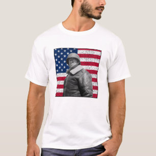 General Patton und die amerikanische Flagge T-Shirt