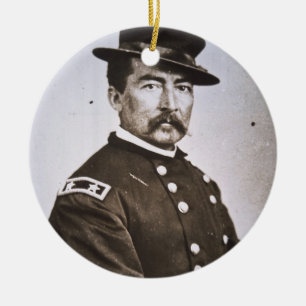 General Philip H. Sheridan (1831-88) (b/w Foto) Keramikornament