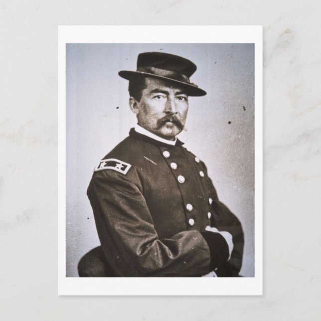 General Philip H. Sheridan (1831-88) (b/w Foto) Postkarte (Vorderseite)