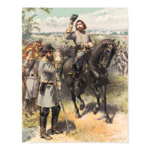 General Pickett, der den Befehl zur Anklage ergrei