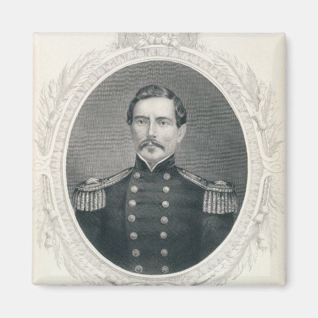 General Pierre Gustave Toutant Beauregard Magnet (Vorne)
