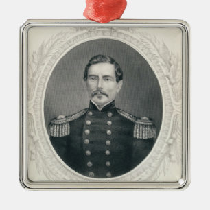 General Pierre Gustave Toutant Beauregard Silbernes Ornament