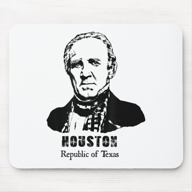 General President Sam Houston Republic Texas Revol Mousepad (Vorne)