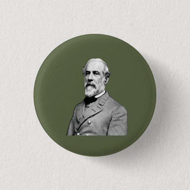 General ⚔️🎩 Robert E. Lee Armee Grün Button (Vorderseite)