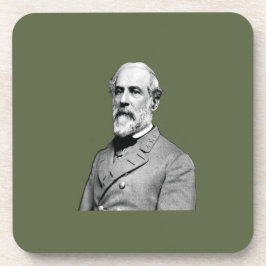 General ⚔️ 🎩 Robert E. Lee Army Green Getränkeuntersetzer