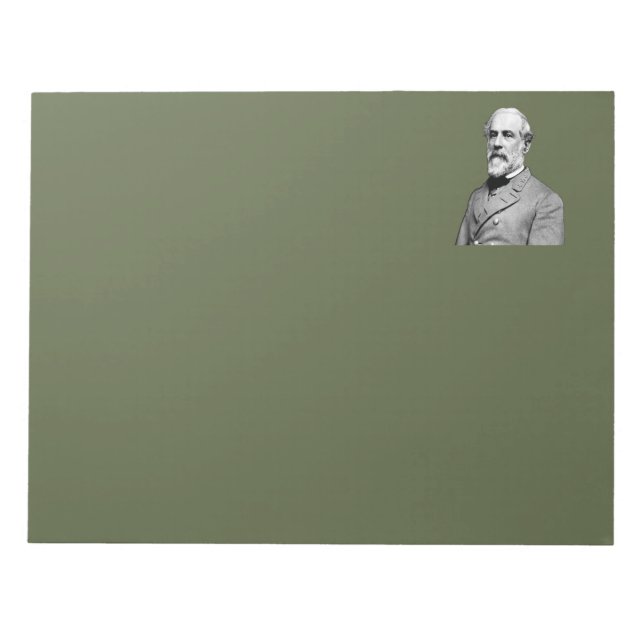 General Robert E. Lee Army Green Notizblock (Vorderseite)