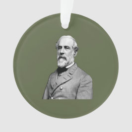 General ⚔️ 🎩 Robert E. Lee Army Green Ornament