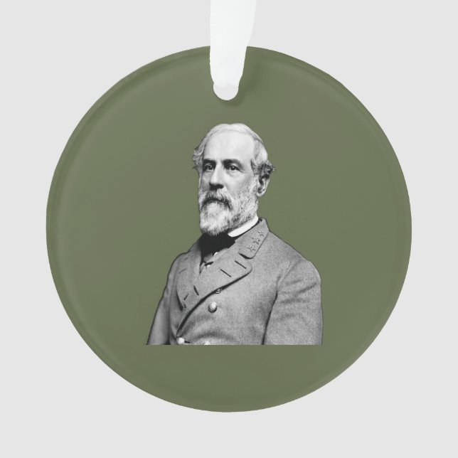 General ⚔️ 🎩 Robert E. Lee Army Green Ornament (Vorderseite)