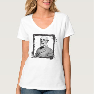 General ⚔️🎩 Robert E. Lee Grunge Rahmen T-Shirt