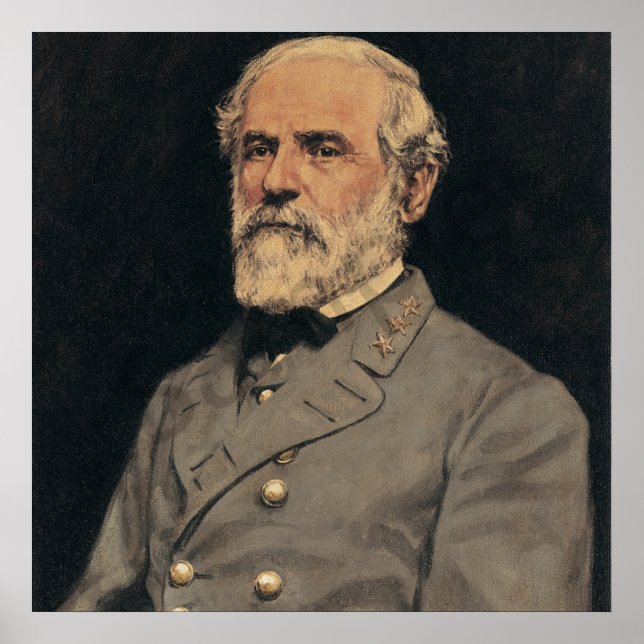 General Robert E. Lee Portrait Art Poster (Vorne)
