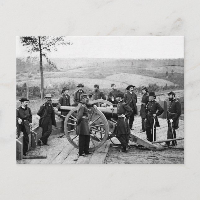 General Sherman in Atlanta, 1864 Postkarte (Vorderseite)