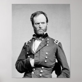 General Sherman - Portrait von Hand in Coat Poster