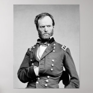 General Sherman - Portrait von Hand in Coat Poster