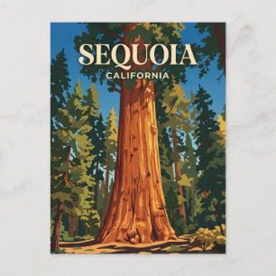 General Sherman Tree, Sequoia-Nationalpark USA Postkarte