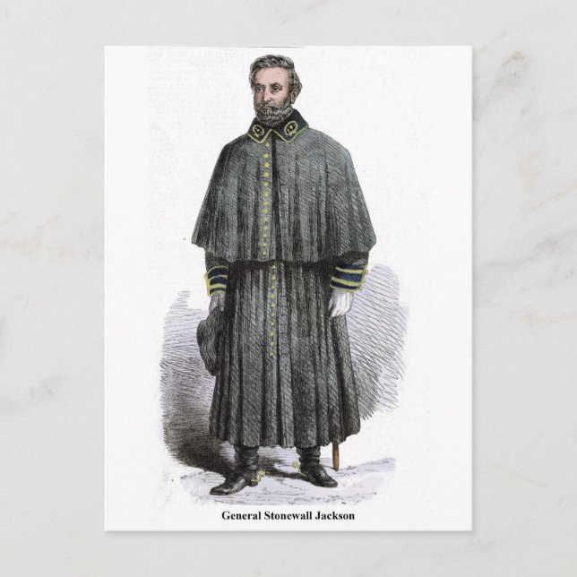 General Stonewall Jackson Postkarte (Vorderseite)