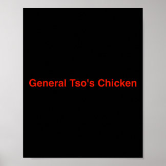 General Tso's Hähnchen Poster