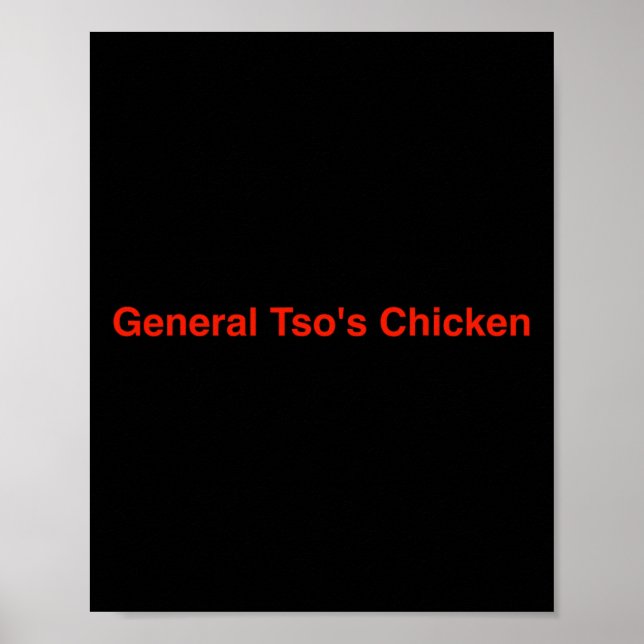 General Tso's Hähnchen Poster (Vorne)