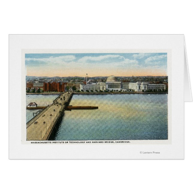 General View of MIT and Harvard Bridge, (Vorderseite (Horizontal))