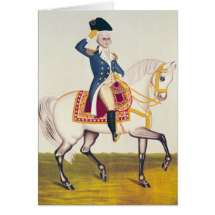 General Washington auf einem weißen Ladegerät,