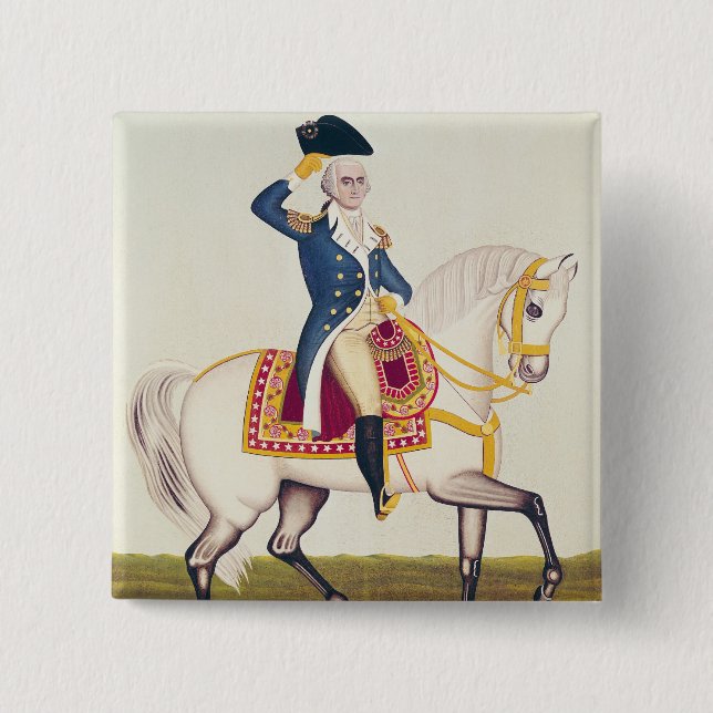 General Washington auf einem weißen Ladegerät, Button (Vorderseite)