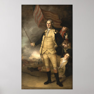 General Washington in der Schlacht von Princeton Poster