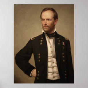 General William Sherman Painting Poster
