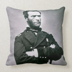 General William T. Sherman (1820-91) (b/w Foto) Kissen