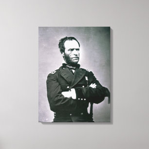 General William T. Sherman (1820-91) (b/w Foto) Leinwanddruck
